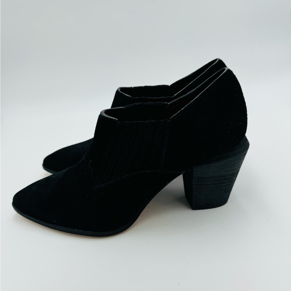 NEW Splendid Hertha Black Leather Suede Ankle Bootie - Picture 6 of 11